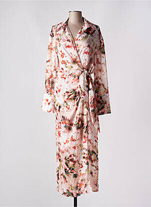 Rochie lungă mâneci lungi mâneci lungi bej VINTAGE LOVE femeie
