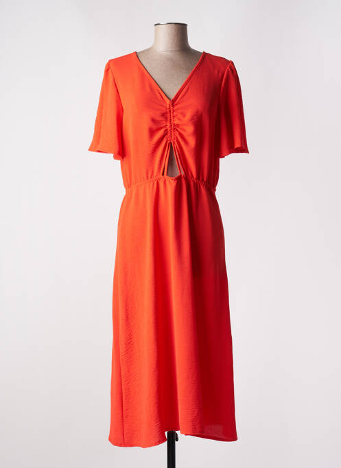 Rochie lungă portocaliu EMA BLUE'S femeie