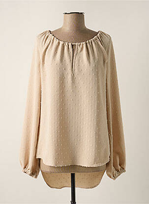 Tunică mâneci lungi bej PLEASE femeie