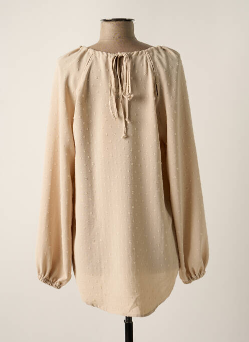 Tunică mâneci lungi bej PLEASE femeie