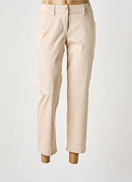 Pantalon 7/8 țesătură poplin talie joasă bej BETTY & CO femme
