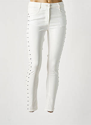 Blugi skinny alb LAUREN VIDAL femeie