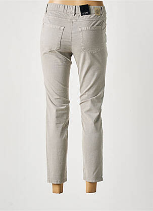 Jegging țesătură poplin mărime normală gri STARK femeie