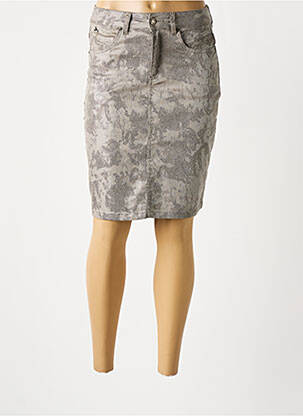 Fustă midi gri FRED SABATIER femeie