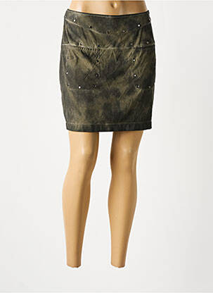 Fustă scurtă verde LAUREN VIDAL femeie