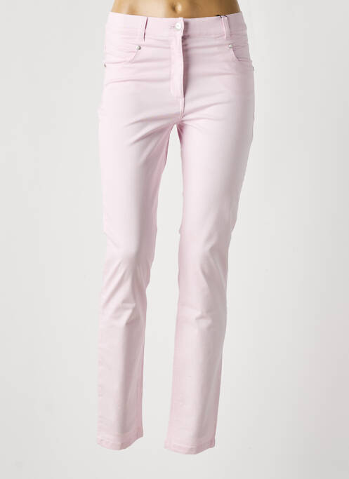Pantalon slim roz OLSEN femeie