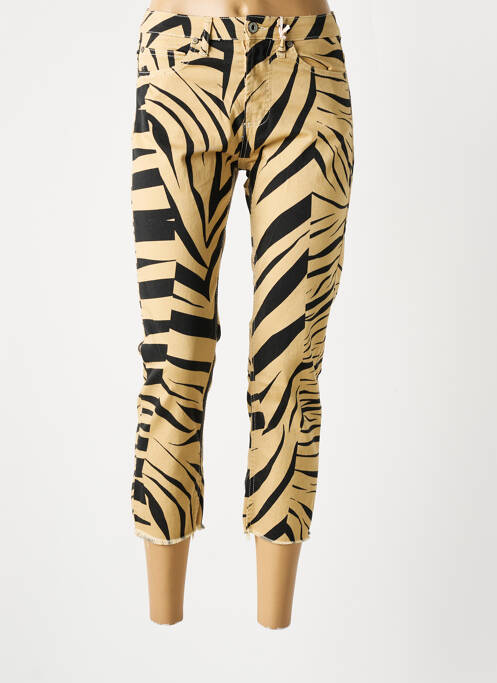 Pantalon trei sferturi bej PLEASE femeie