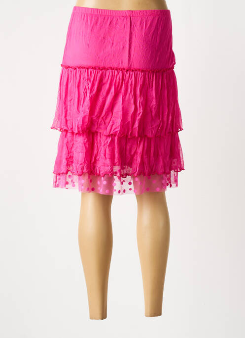 Fustă midi roz PAUSE CAFE femeie