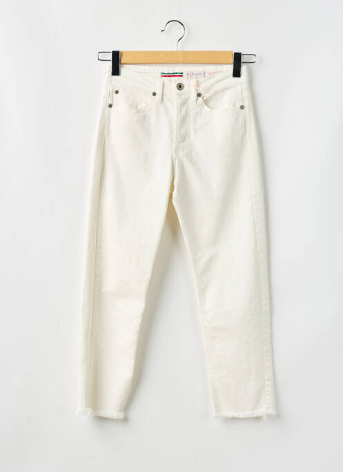 Blugi cu croială slim bej PLEASE femeie