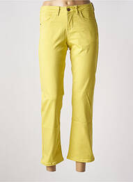 Pantalon 7/8 elasticitate mărime normală galben CREAM femme