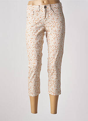 Pantalon trei sferturi elasticitate mărime normală bej CREAM femeie