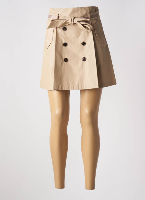 Fustă scurtă bej FRACOMINA femeie