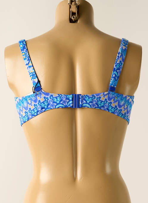 Sutien de costum de baie sutien cupe întregi cu decolteu înalt sutien cupe întregi cu decolteu înalt albastru PRIMA DONNA femme