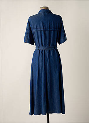 Rochie midi mâneci scurte mâneci scurte albastru ROBE LEGERE BY VERA MONT femeie