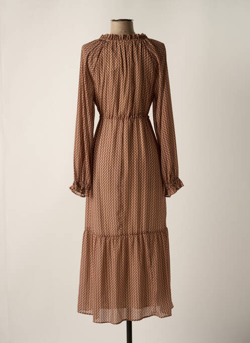 Rochie lungă maro C'EST BEAU LA VIE femeie