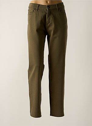 Blugi cu croială dreaptă verde FIVE femeie