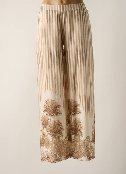 Pantalon larg bej SENES femeie