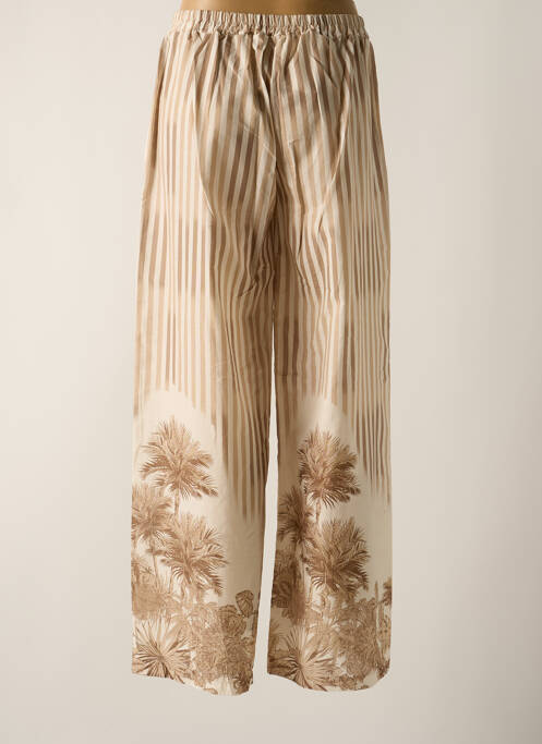 Pantalon larg bej SENES femeie