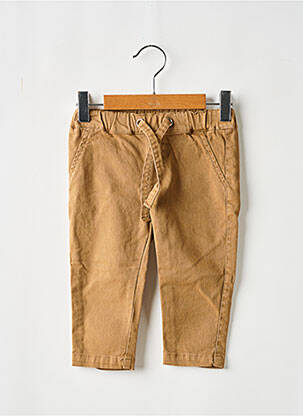 Pantalon trei sferturi elasticitate talie elastică maro PLEASE băiat