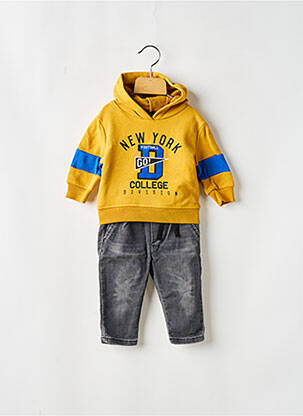 Set pantaloni talie elastică galben PLEASE băiat