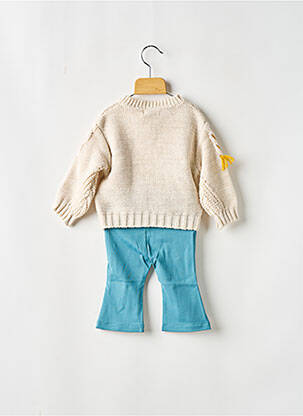 Set pantaloni mâneci lungi albastru PLEASE fată