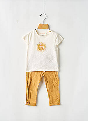Set pantaloni tip de tricou galben NOPPIES fată
