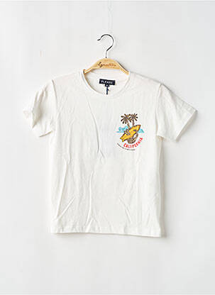 Tricou alb PLEASE băiat