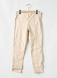 Pantalon slim țesătură poplin bej PLEASE fille