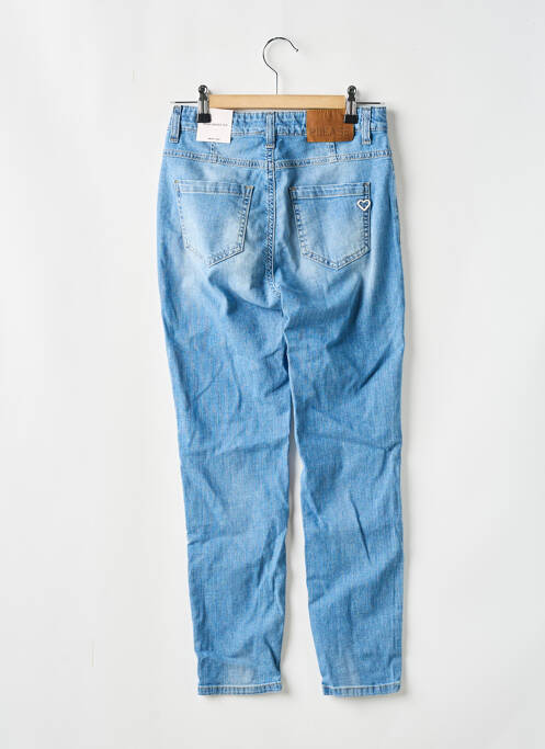 Blugi cu croială slim albastru PLEASE fată