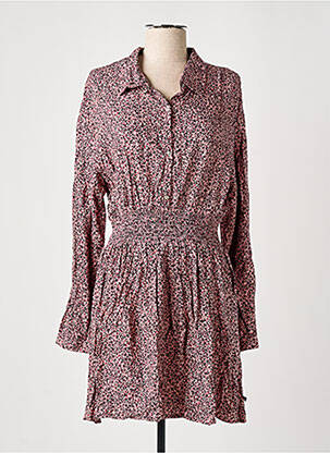 Rochie midi roz LE TEMPS DES CERISES fată