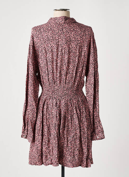 Rochie midi roz LE TEMPS DES CERISES fată