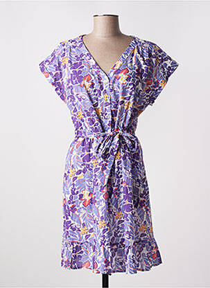 Rochie midi violet C'EST BEAU LA VIE femeie