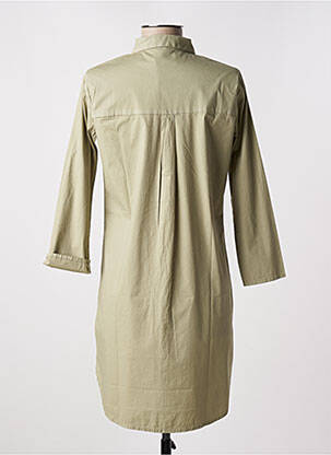 Rochie scurtă mâneci 3/4 mâneci 3/4 verde HAPPY femeie