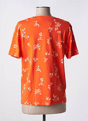Tricou serigrafie mâneci scurte portocalie ESPRIT femeie
