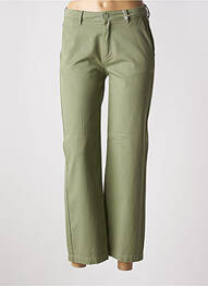 Pantalon 7/8 talie înaltă talie înaltă verde HAPPY femeie