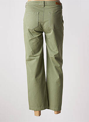 Pantalon 7/8 talie înaltă talie înaltă verde HAPPY femeie