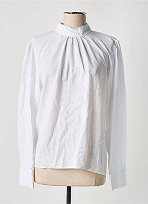 Bluză țesătură poplin mâneci lungi alb DEUX. BY ELINE DE MUNCK femeie