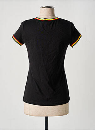 Tricou serigrafie mâneci scurte negru WE ARE femeie
