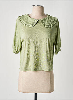 Tricou elasticitate mâneci scurte verde LE FABULEUX MARCEL DE BRUXELLES femeie