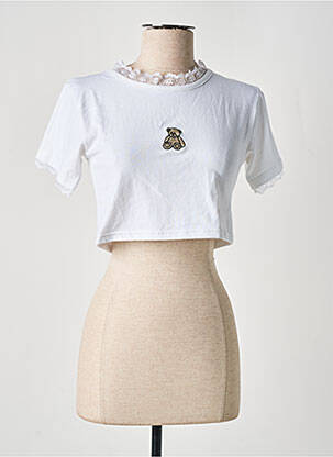 Tricou elasticitate mâneci scurte alb DAISY STREET femeie