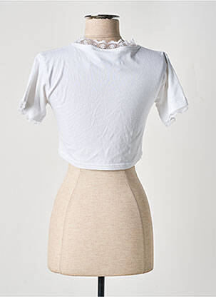 Tricou elasticitate mâneci scurte alb DAISY STREET femeie