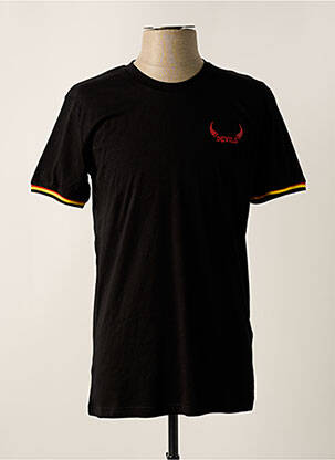 Tricou negru BELGIUM bărbat