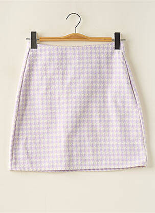 Fustă scurtă talie cu cleme violet NOISY MAY femeie