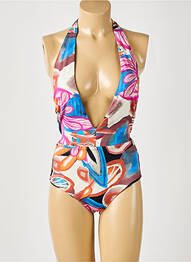 Costum de baie dintr-o singură piesă elasticitate top sutien modelat albastru ASTRID BLACK LABEL femme