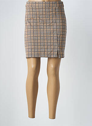 Fustă scurtă bej CEMI femeie