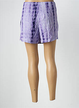 Fustă pantaloni scurți talie cu cleme violet CEMI femeie