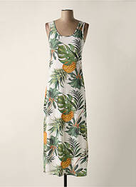 Rochie de plajă fără mâneci alb BANANA MOON femeie