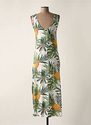 Rochie de plajă fără mâneci alb BANANA MOON femeie