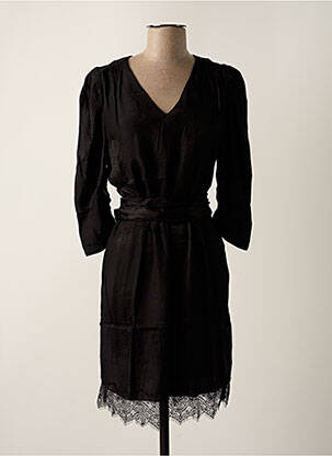 Rochie midi mâneci 3/4 mâneci 3/4 negru IKKS femeie