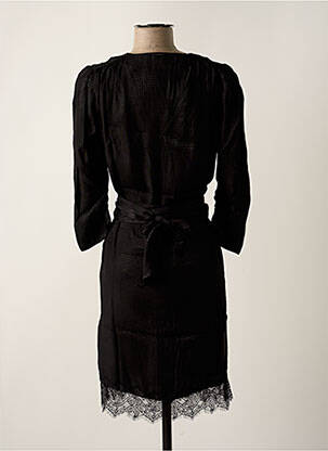 Rochie midi mâneci 3/4 mâneci 3/4 negru IKKS femeie